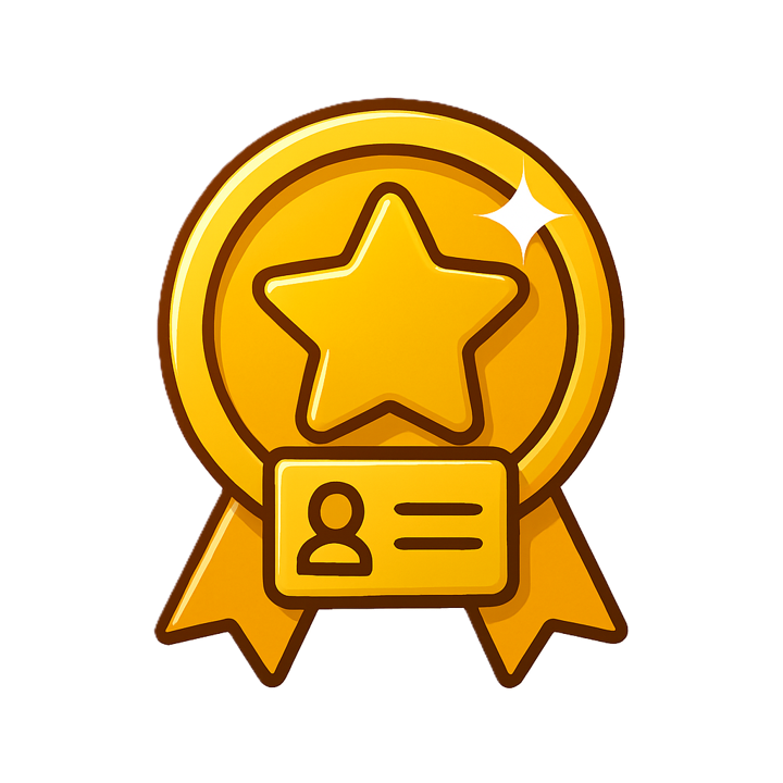 Golden badge